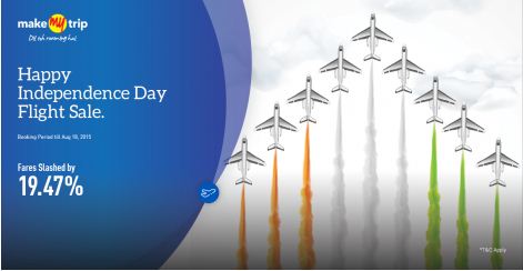 India Desire : Makemytrip Independence Day Sale: GoAir Flight fares slashed by 19.47%